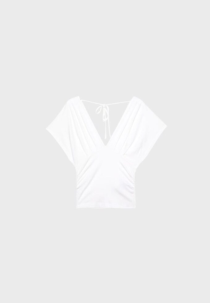 V-Neck Top with Sash