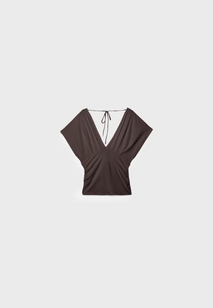 V-Neck Top with Sash