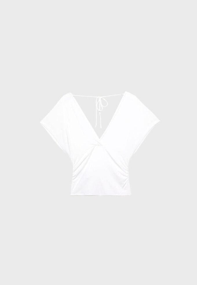 V-Neck Top with Sash
