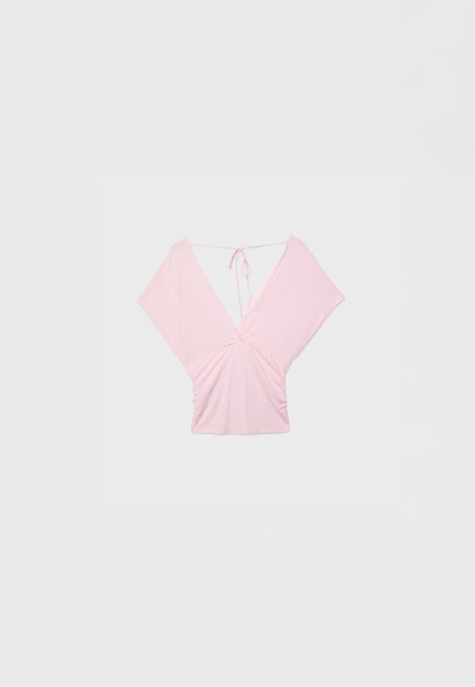 V-Neck Top with Sash