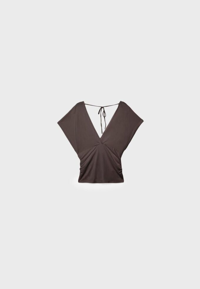 V-Neck Top with Sash