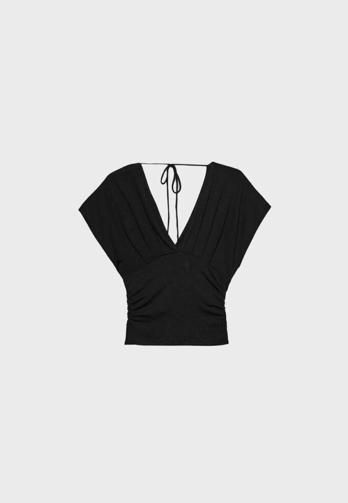 V-Neck Top with Sash