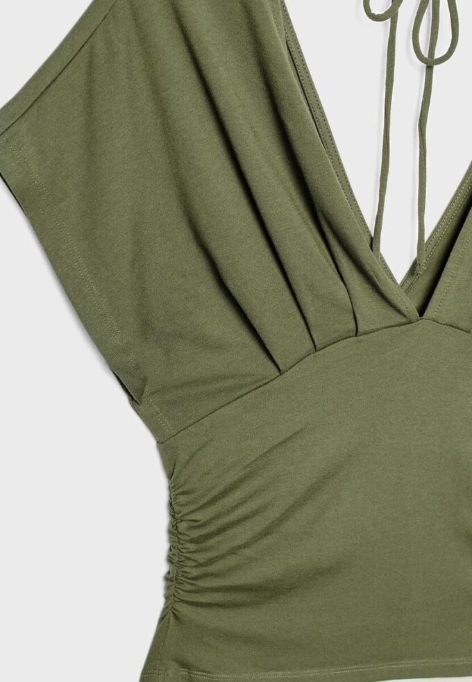 V-Neck Top with Sash