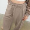 Washed Effect Straight-Leg Jogger Trousers Washed Effect Straight-Leg Jogger Trousers
