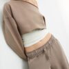 Washed Effect Straight-Leg Jogger Trousers Washed Effect Straight-Leg Jogger Trousers