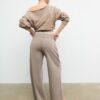 Washed Effect Straight-Leg Jogger Trousers Washed Effect Straight-Leg Jogger Trousers