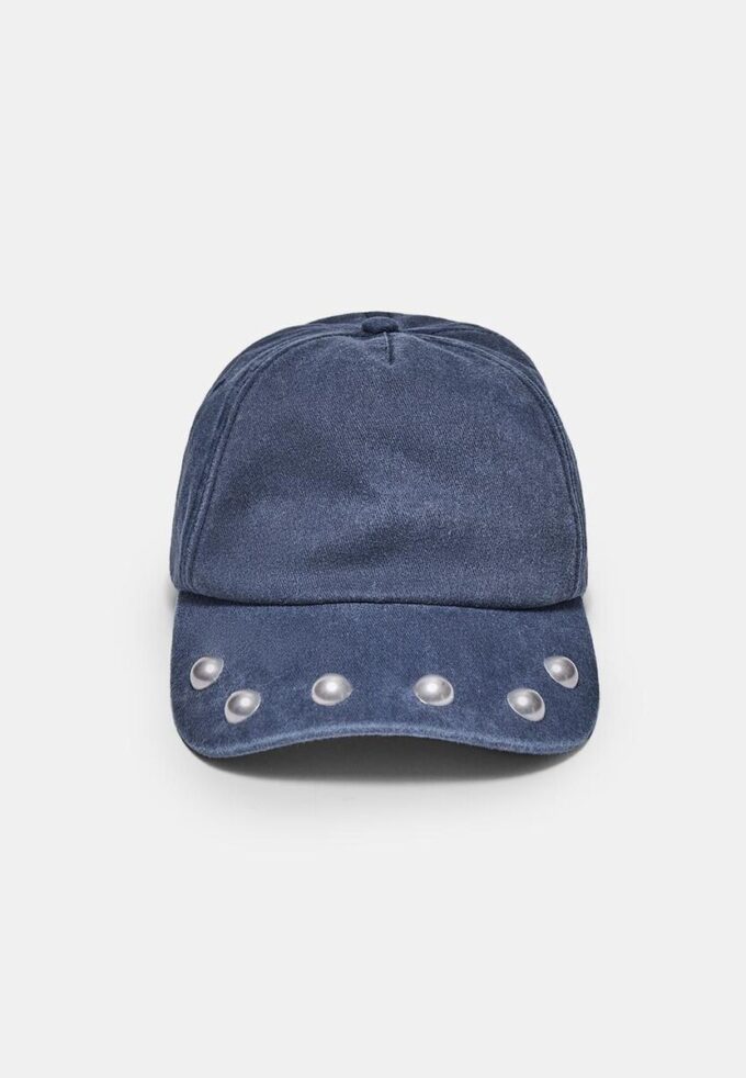 Washed Studded Cap