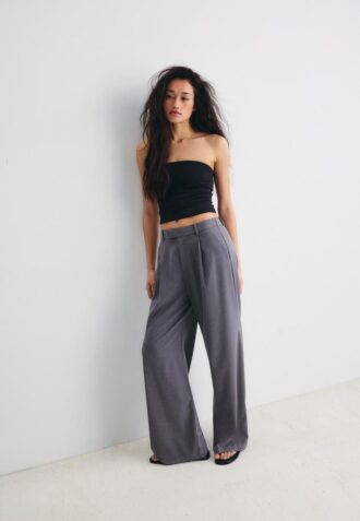 Wide-Leg Formal Wear Trousers