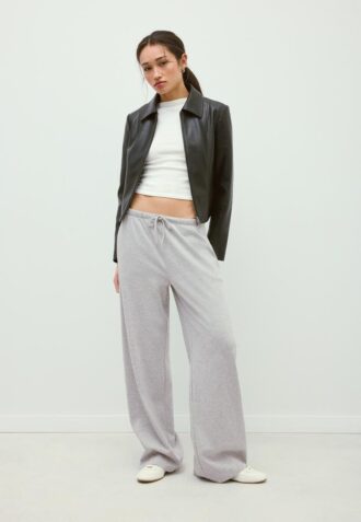 Wide-Leg Jogger Trousers