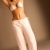 Wide-Leg Linen-Effect Trousers Wide-Leg Linen-Effect Trousers