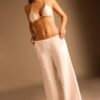 Wide-Leg Linen-Effect Trousers Wide-Leg Linen-Effect Trousers