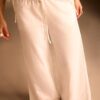 Wide-Leg Linen-Effect Trousers Wide-Leg Linen-Effect Trousers