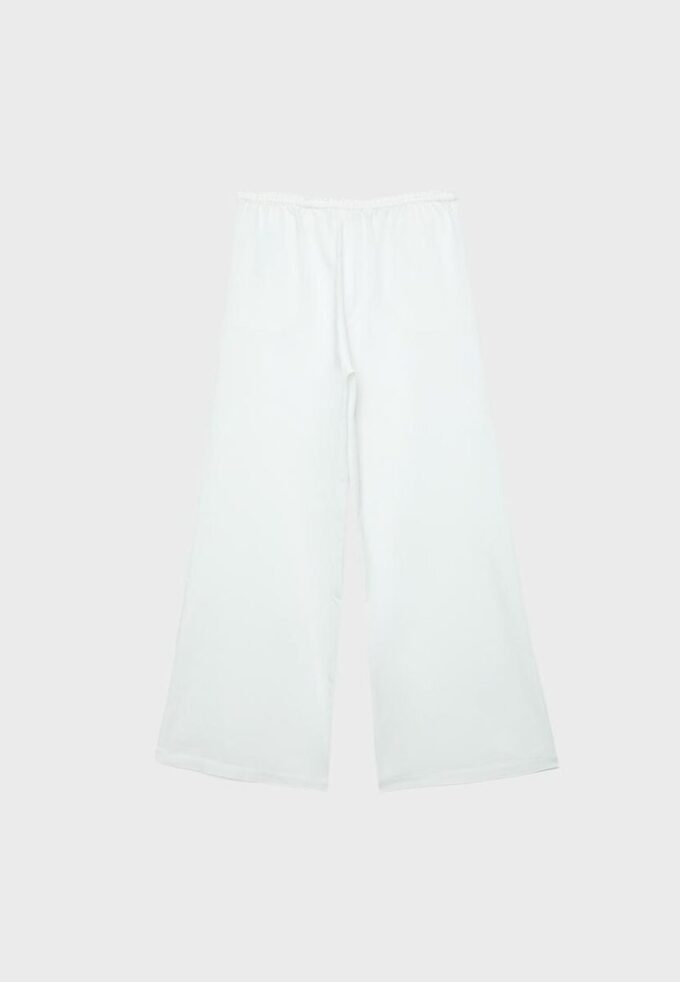 Wide-Leg Linen-Effect Trousers Wide-Leg Linen-Effect Trousers