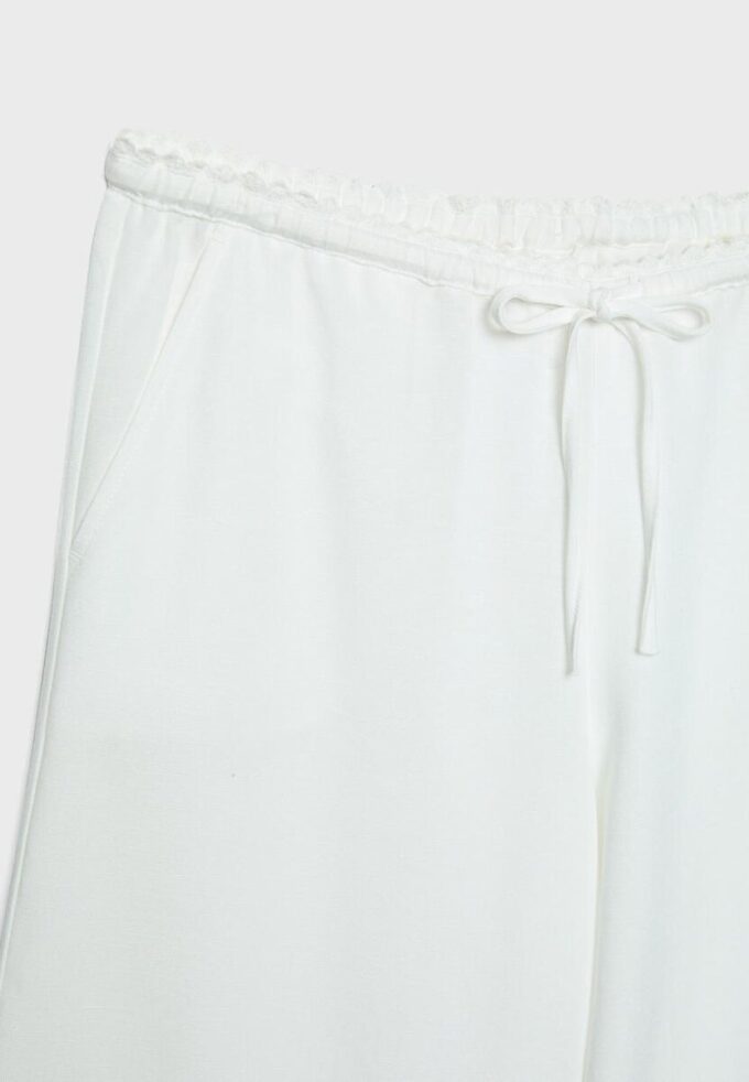 Wide-Leg Linen-Effect Trousers Wide-Leg Linen-Effect Trousers