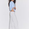 Wide-Leg Plush Trousers with Trim Detail Wide-Leg Plush Trousers with Trim Detail