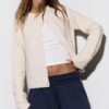 Wide-Leg Plush Trousers with Trim Detail Wide-Leg Plush Trousers with Trim Detail