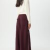 Wide-Leg Plush Trousers with Trim Detail Wide-Leg Plush Trousers with Trim Detail