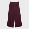 Wide-Leg Plush Trousers with Trim Detail Wide-Leg Plush Trousers with Trim Detail