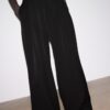 Wide-Leg Tailored Trousers with Darts Wide-Leg Tailored Trousers with Darts