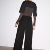 Wide-Leg Tailored Trousers with Darts Wide-Leg Tailored Trousers with Darts