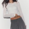 Wide-Leg Tailored Trousers with Darts Wide-Leg Tailored Trousers with Darts