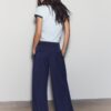 Wide-Leg Tailored Trousers with Darts Wide-Leg Tailored Trousers with Darts