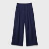 Wide-Leg Tailored Trousers with Darts Wide-Leg Tailored Trousers with Darts