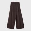 Wide-Leg Tailored Trousers with Darts Wide-Leg Tailored Trousers with Darts