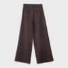 Wide-Leg Tailored Trousers with Darts Wide-Leg Tailored Trousers with Darts