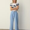 Wide-Leg Trousers with Buckle Detail Wide-Leg Trousers with Buckle Detail