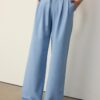 Wide-Leg Trousers with Buckle Detail Wide-Leg Trousers with Buckle Detail