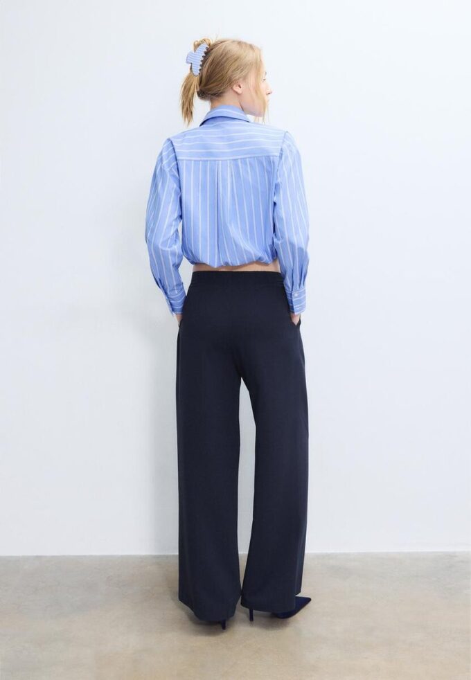 Wide-Leg Trousers with Buckle Detail Wide-Leg Trousers with Buckle Detail