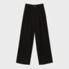 Wide-Leg Trousers with Buckle Detail Wide-Leg Trousers with Buckle Detail