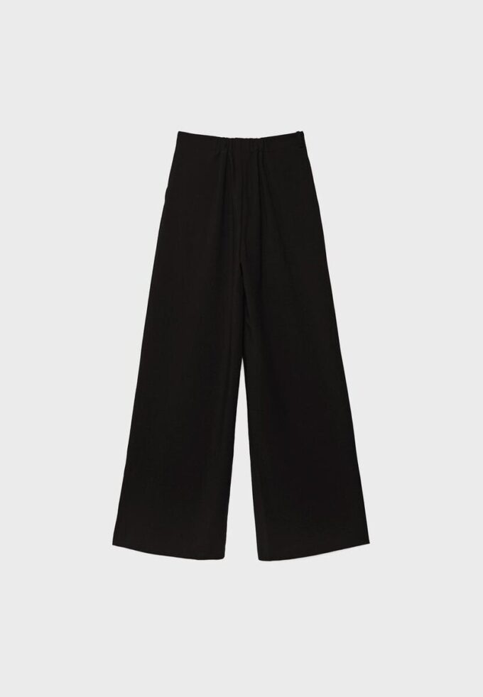 Wide-Leg Trousers with Buckle Detail Wide-Leg Trousers with Buckle Detail