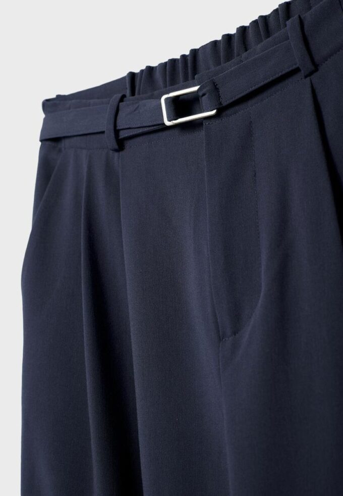 Wide-Leg Trousers with Buckle Detail Wide-Leg Trousers with Buckle Detail