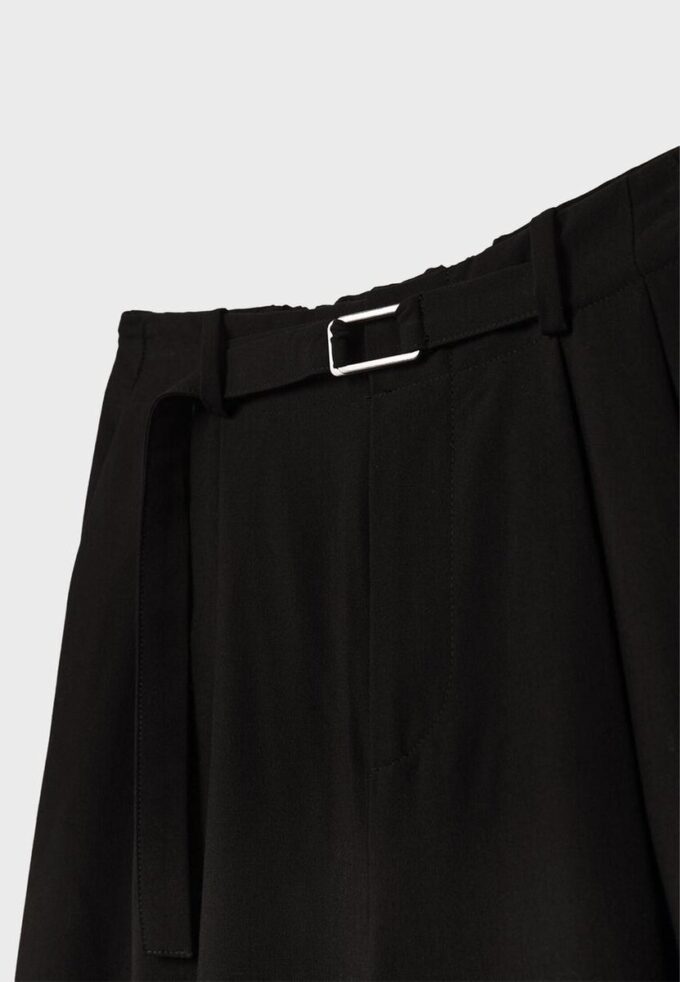 Wide-Leg Trousers with Buckle Detail Wide-Leg Trousers with Buckle Detail