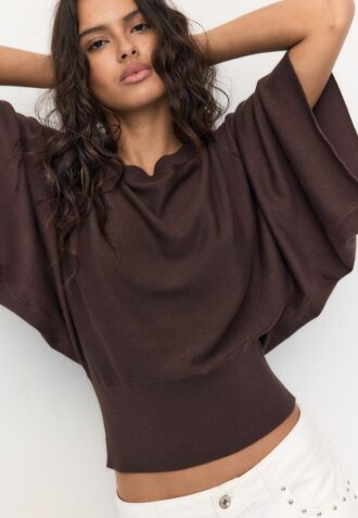 Wide Sleeve Knit Sweater
