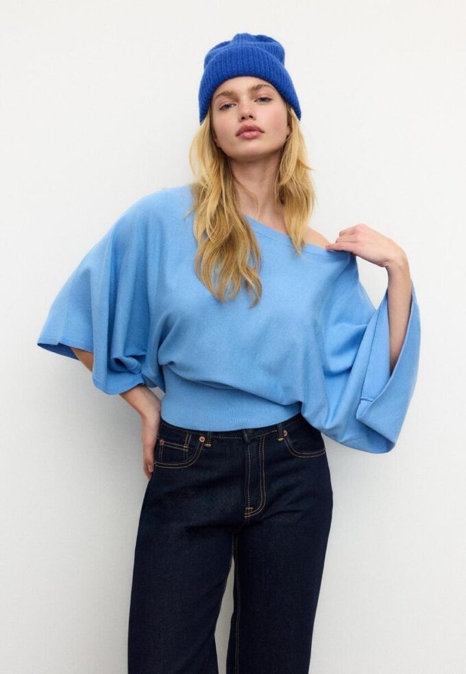 Wide Sleeve Knit Sweater Wide Sleeve Knit Sweater