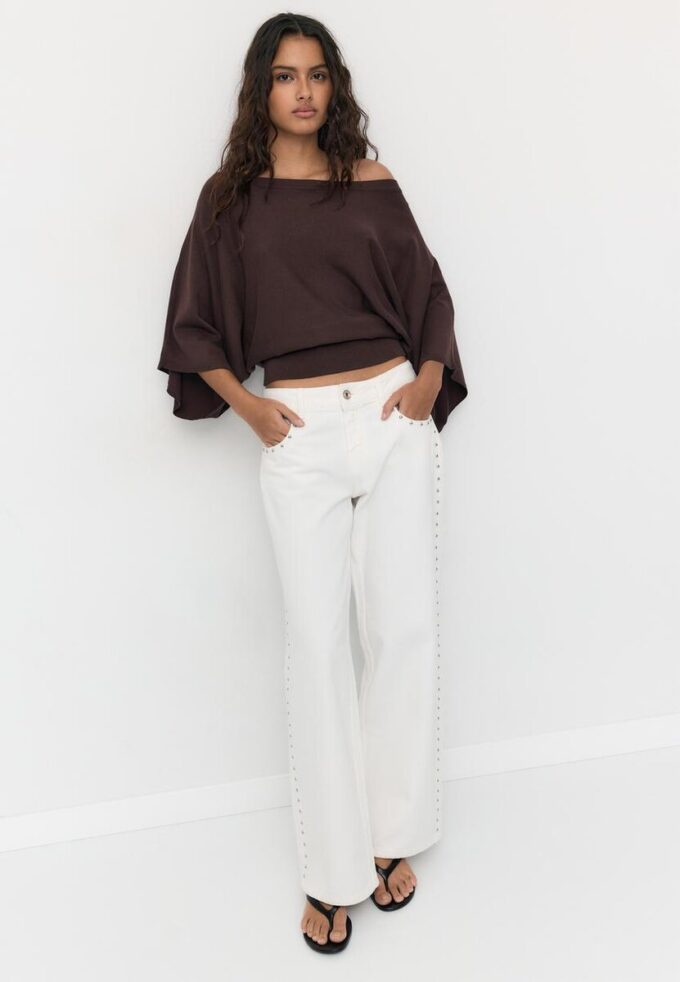 Wide Sleeve Knit Sweater Wide Sleeve Knit Sweater