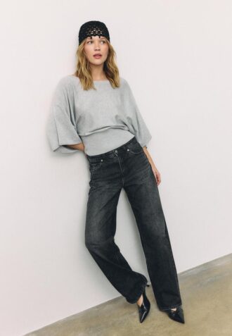 Wide Sleeve Knit Sweater