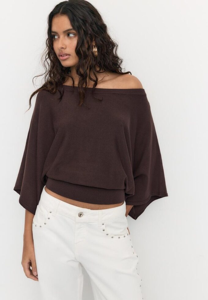 Wide Sleeve Knit Sweater Wide Sleeve Knit Sweater
