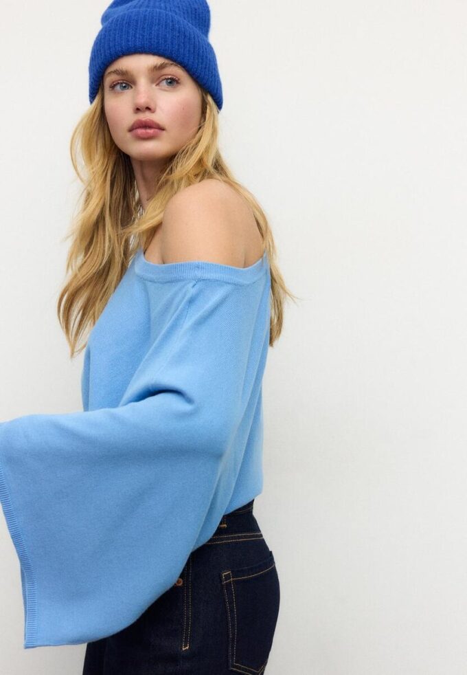 Wide Sleeve Knit Sweater Wide Sleeve Knit Sweater