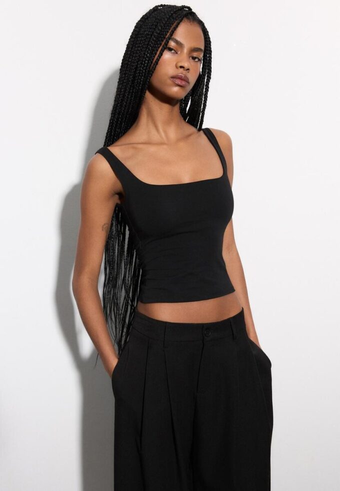 Wide Strap Top