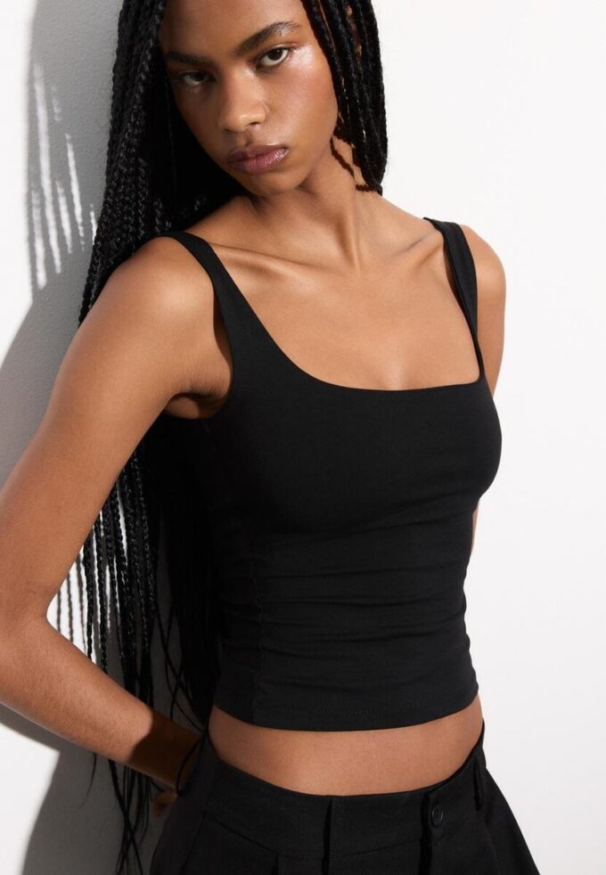 Wide Strap Top