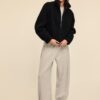 Zip-Up Faux Shearling Lined Jacket Zip-Up Faux Shearling Lined Jacket