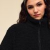 Zip-Up Faux Shearling Lined Jacket Zip-Up Faux Shearling Lined Jacket