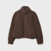 Zip-Up Faux Shearling Lined Jacket