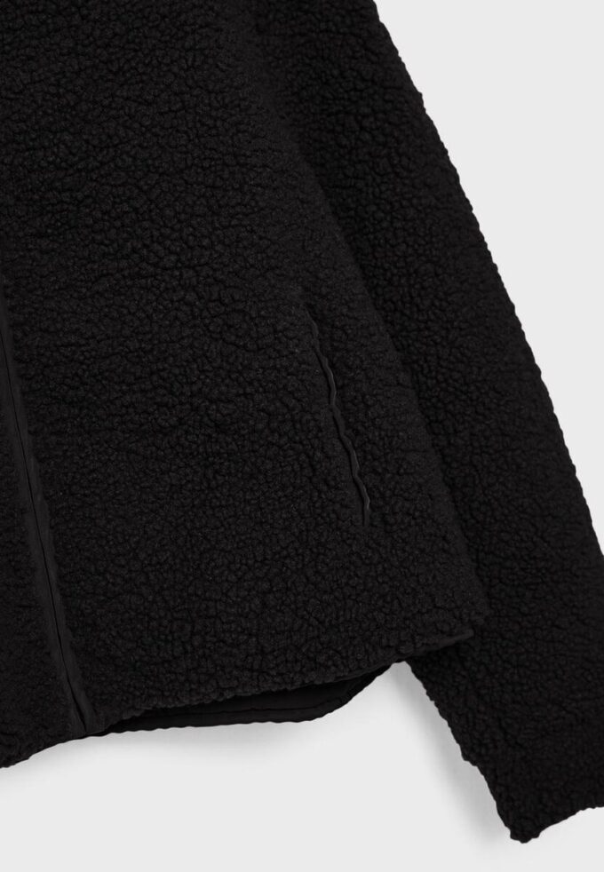 Zip-Up Faux Shearling Lined Jacket Zip-Up Faux Shearling Lined Jacket