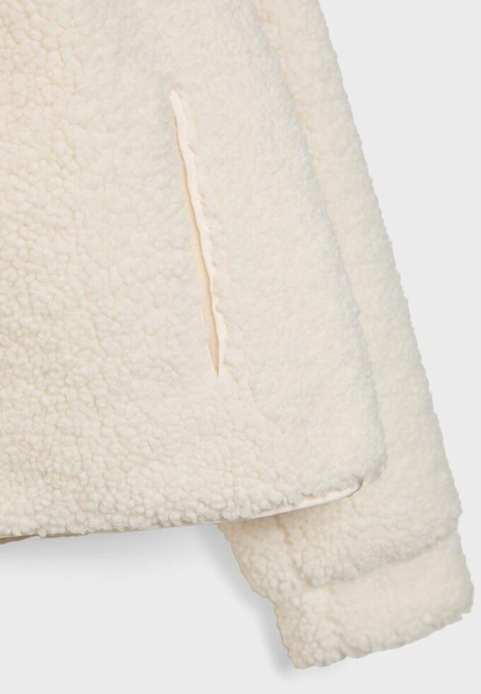Zip-Up Faux Shearling Lined Jacket Zip-Up Faux Shearling Lined Jacket