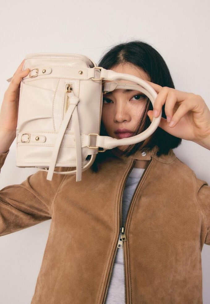 Zipped Crossbody Bowling Bag